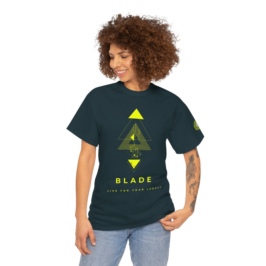 Geometric Odyssey Neon Green TX T-Shirt