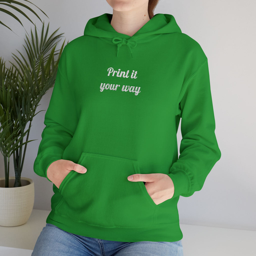 Custom Embroidered Unisex Hoodie – Ethically Sourced Cotton Blend