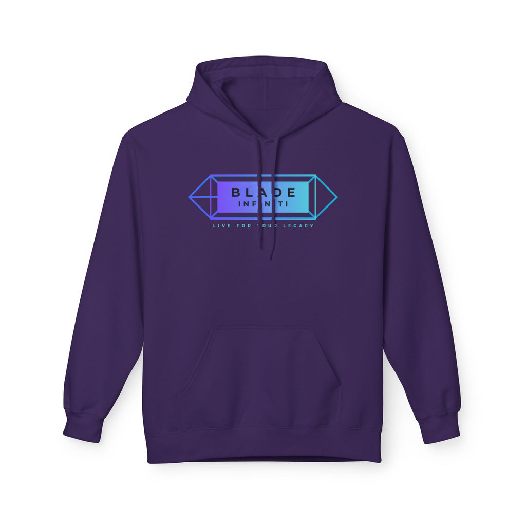 Geometric Infiniti Aqua/Purple Hoodie