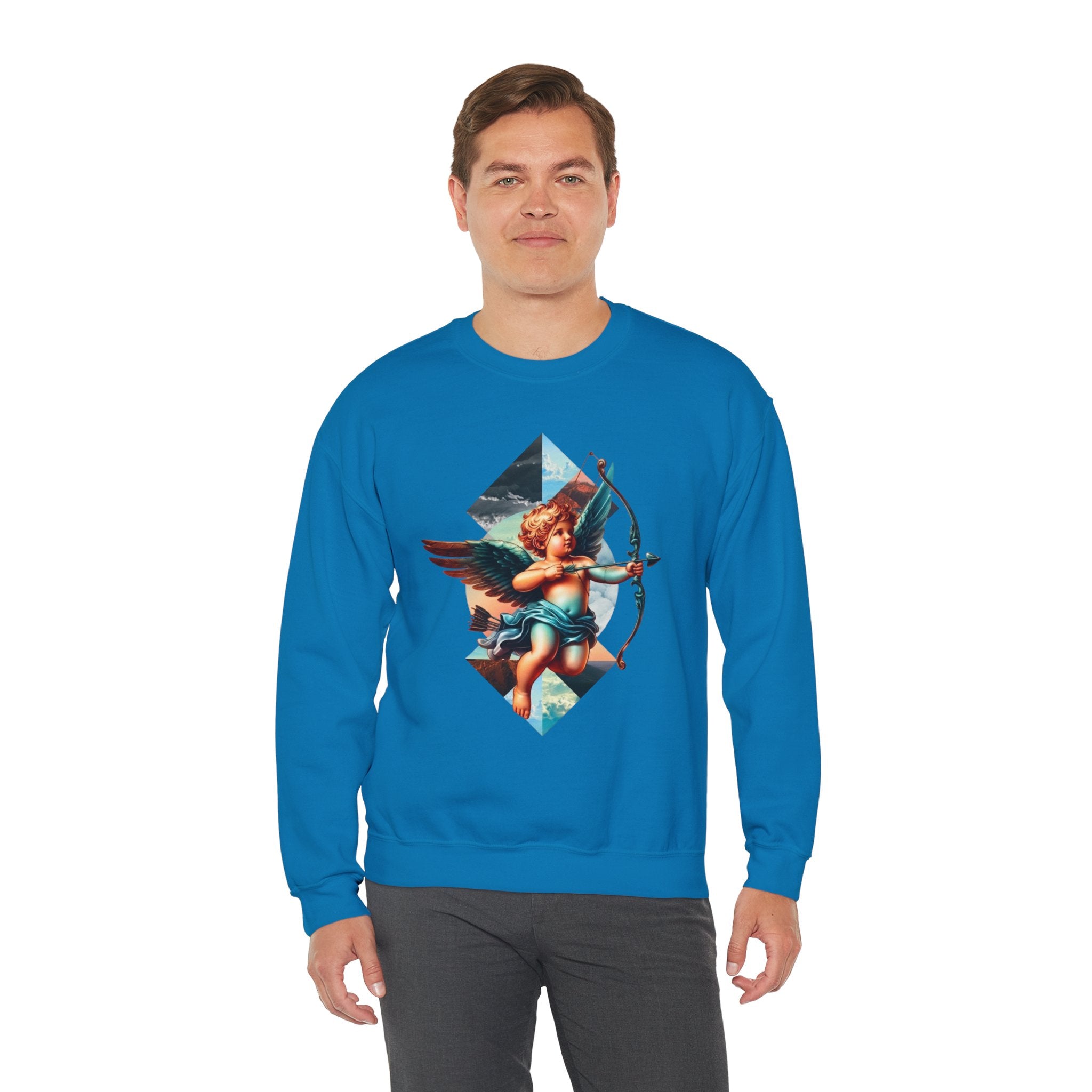 Cupid's Bow Blue + Arrow - Love, Infiniti Unisex Crewneck Sweater