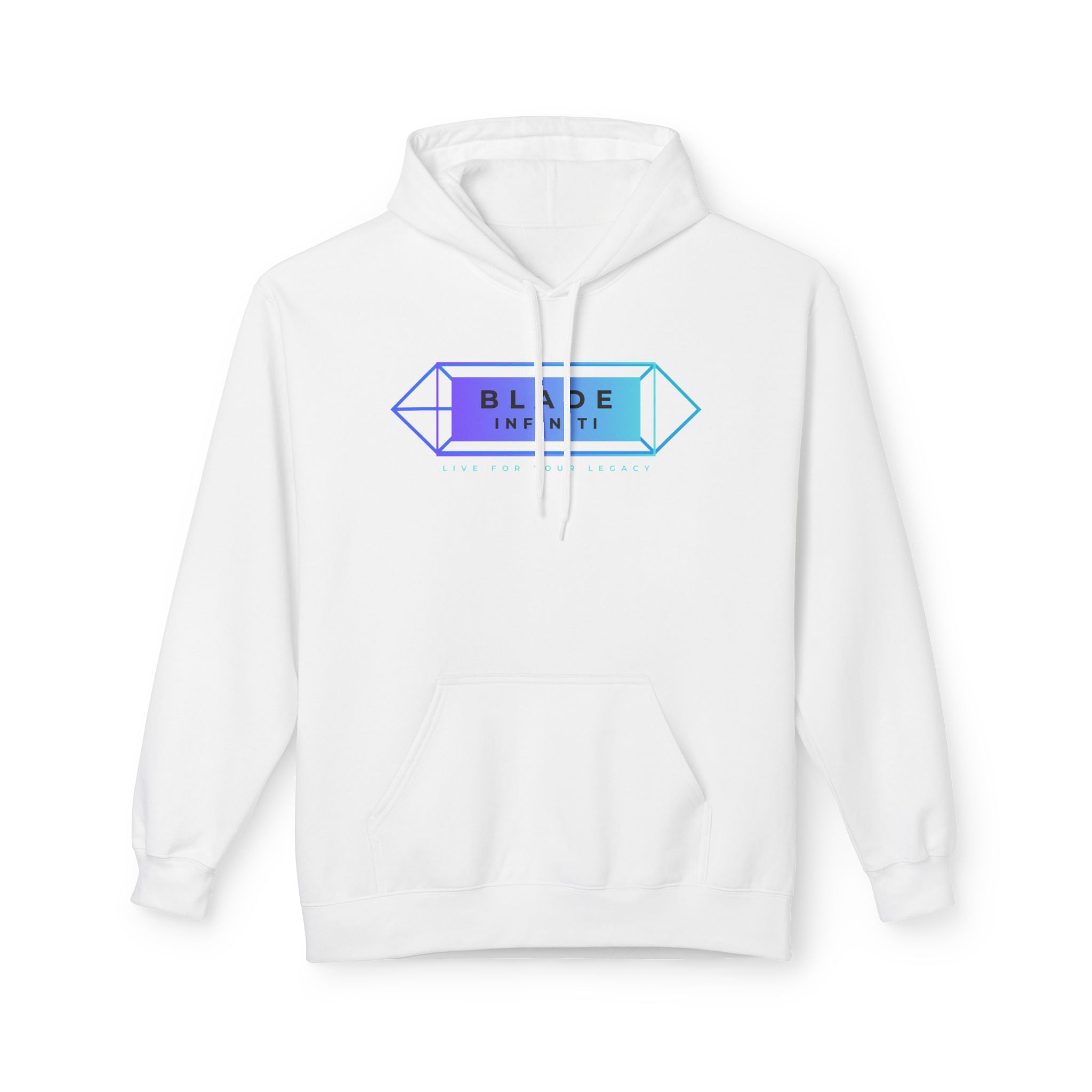 Geometric Infiniti Aqua/Purple Hoodie