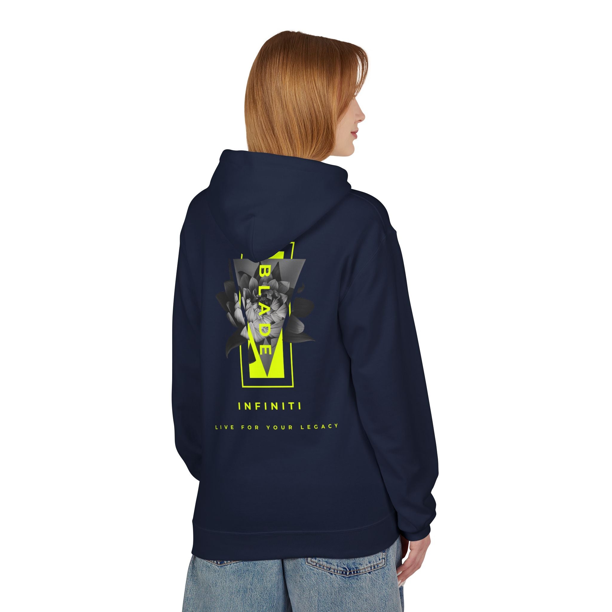 Flora Essence Neon Green Version 2 TX Floral Hoodie