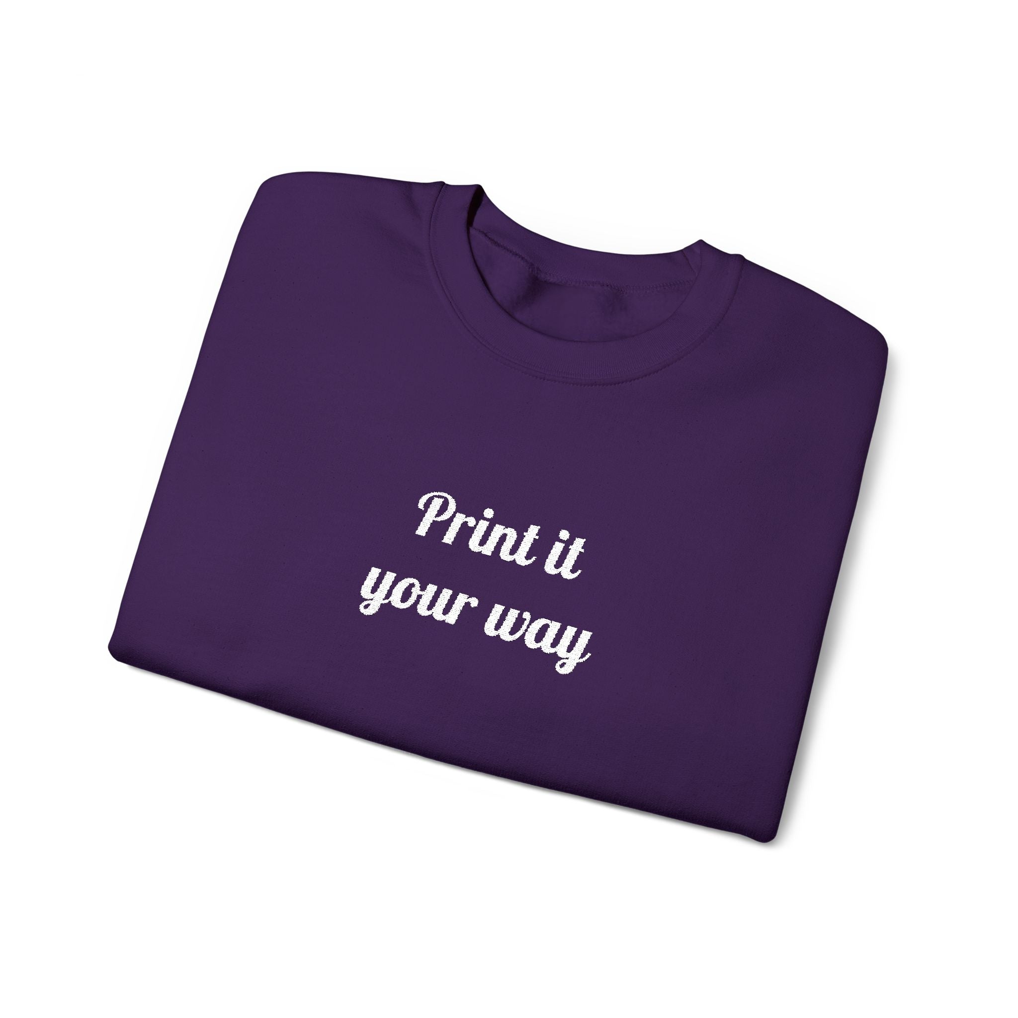 Embroidery Personalization - Unisex Crewneck Sweater (Make It Yours)