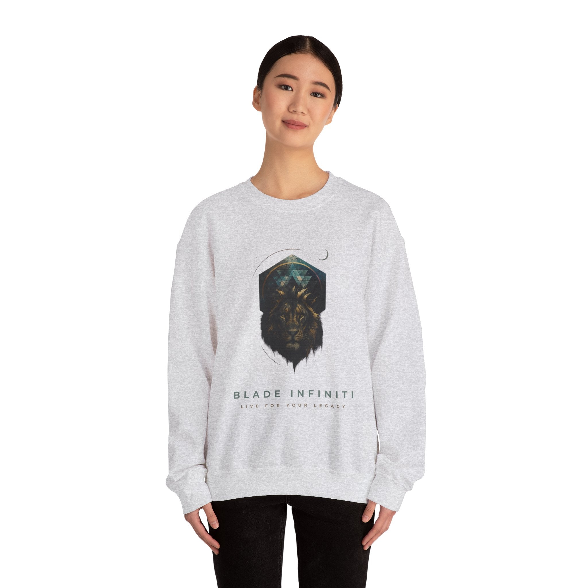 Galactic Lion Unisex Crewneck Sweater