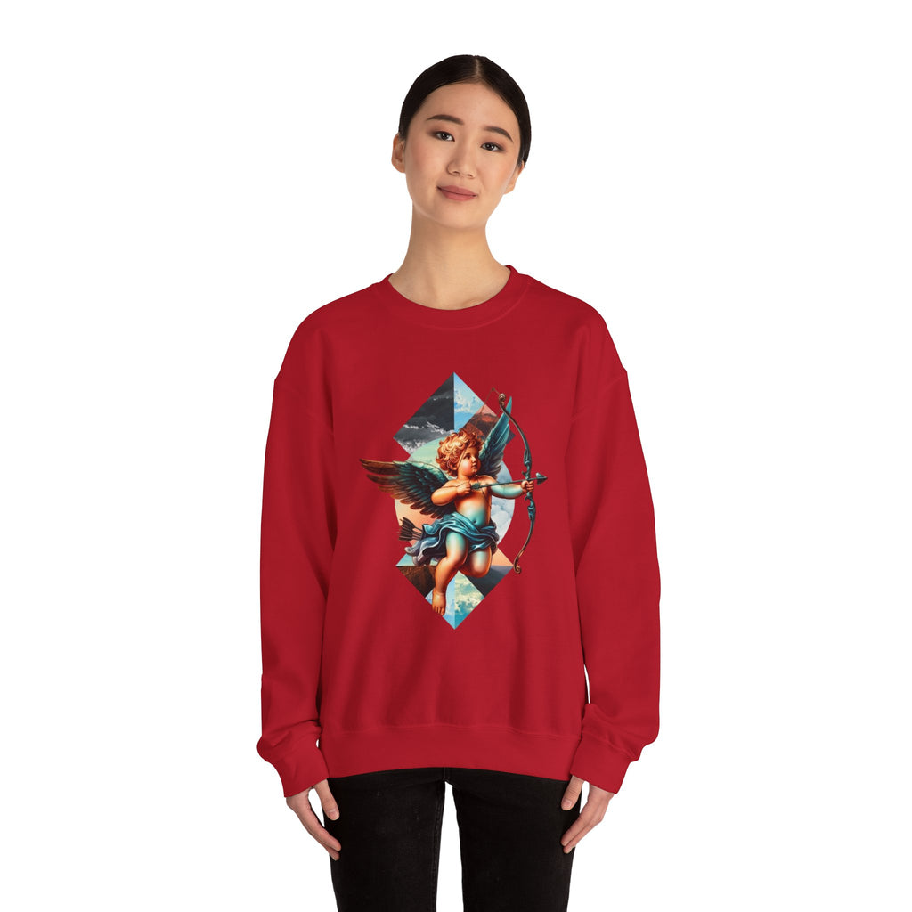 Cupid's Bow Blue + Arrow - Love, Infiniti Unisex Crewneck Sweater