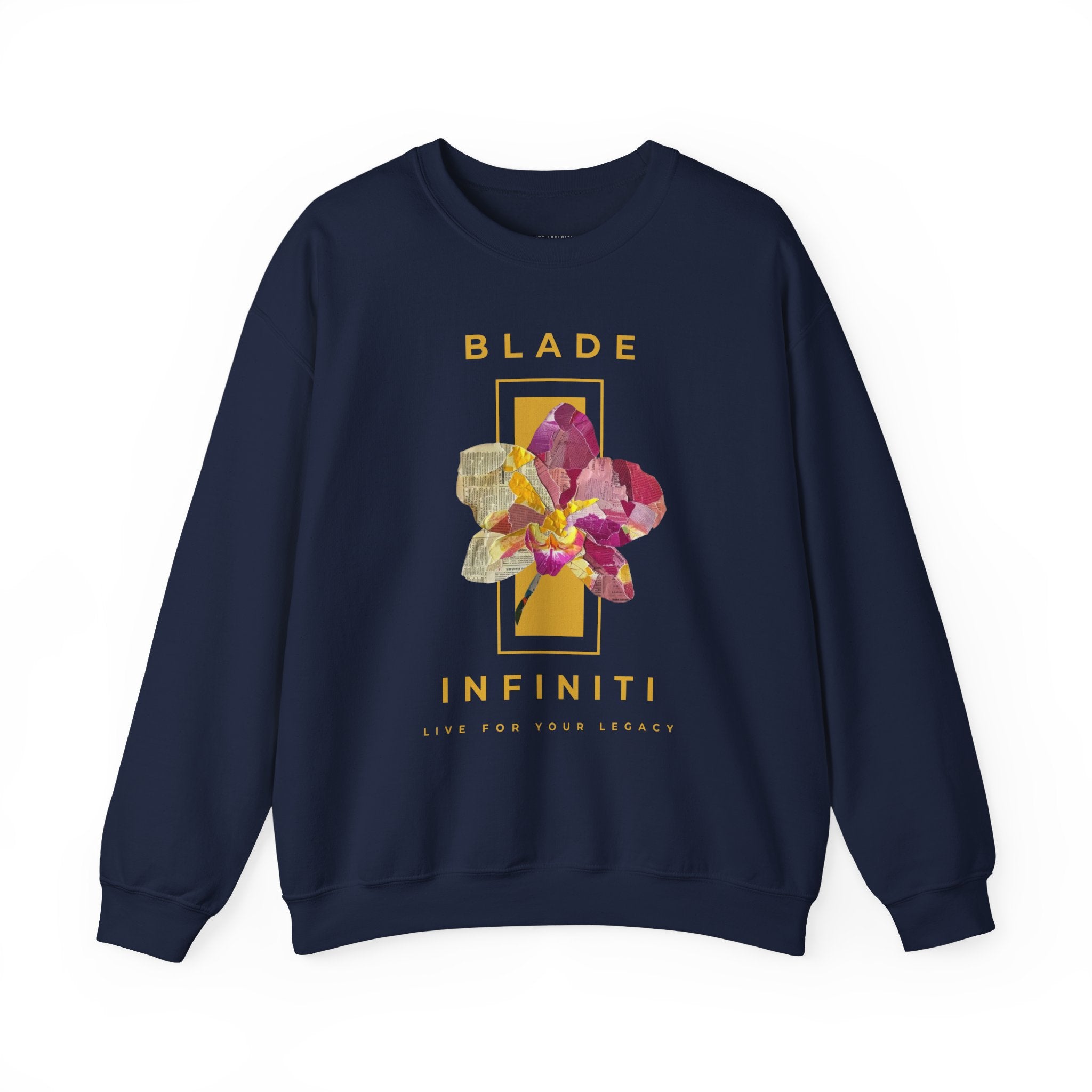 Essence of Infiniti Yellow Floral Unisex Crewneck Sweater