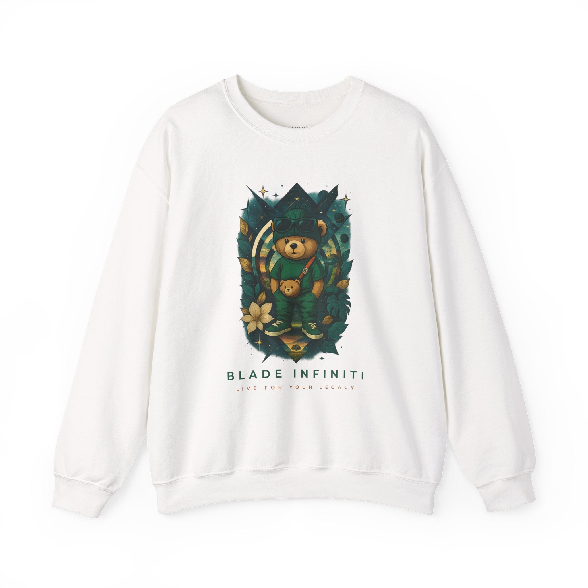 Galactic Teddy Bear V1 Unisex Crewneck Sweater