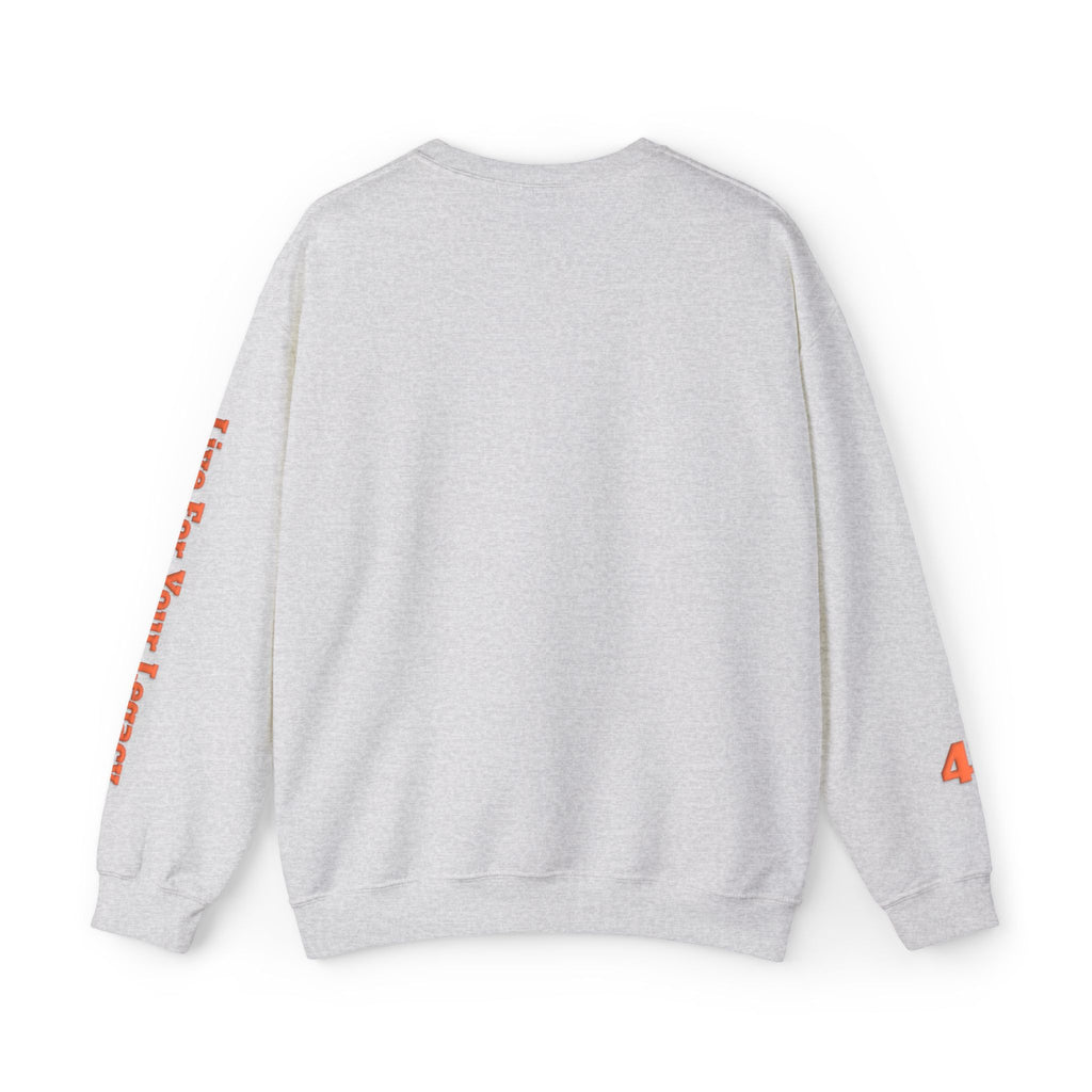 Blade Legacy Puff Stencil Orange Crewneck Sweater