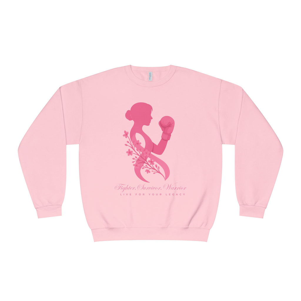 Fighter. Survivor. Warrior | Breast Cancer Sweatshirt/Sweater