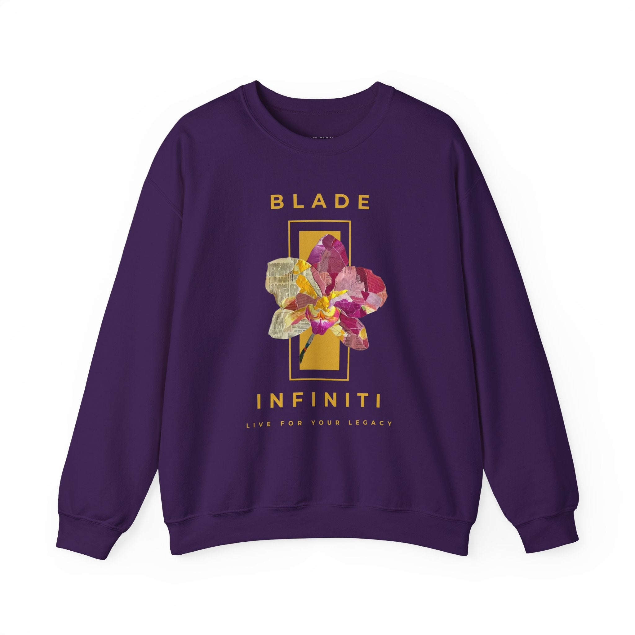 Essence of Infiniti Yellow Floral Unisex Crewneck Sweater
