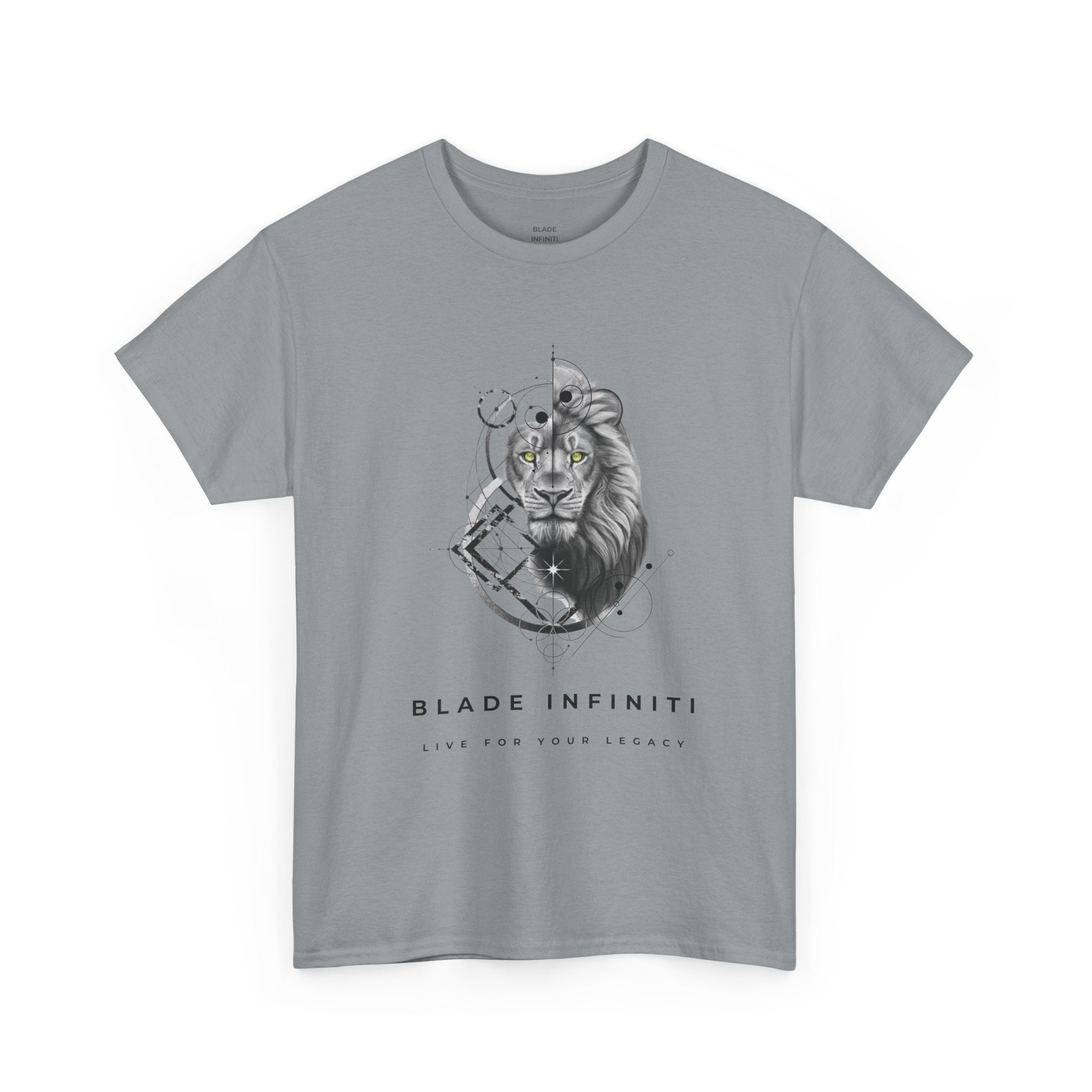 Geometric King Black Version 4 TX Lion T-Shirt