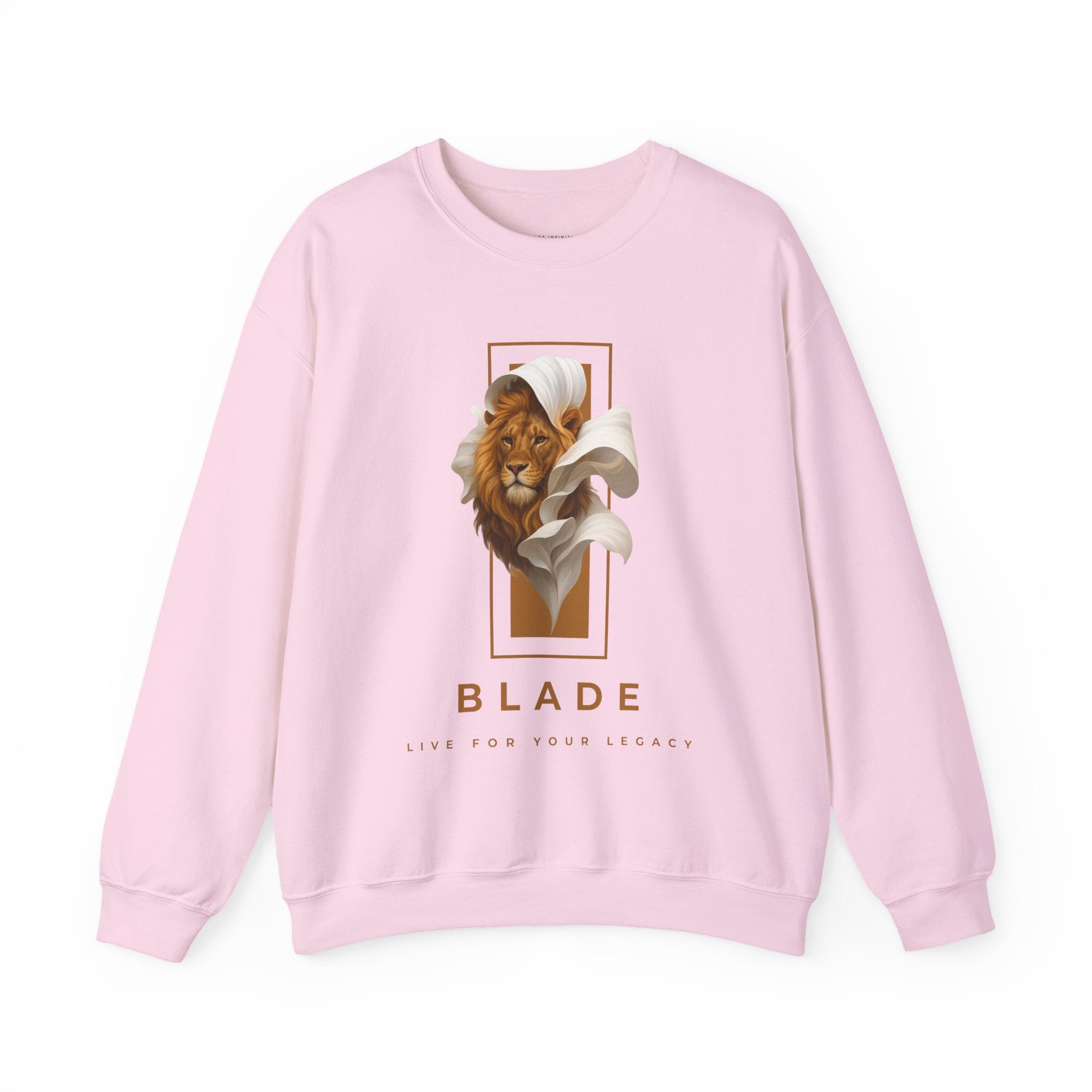 Majestic Bloom Lion Unisex Crewneck Sweater