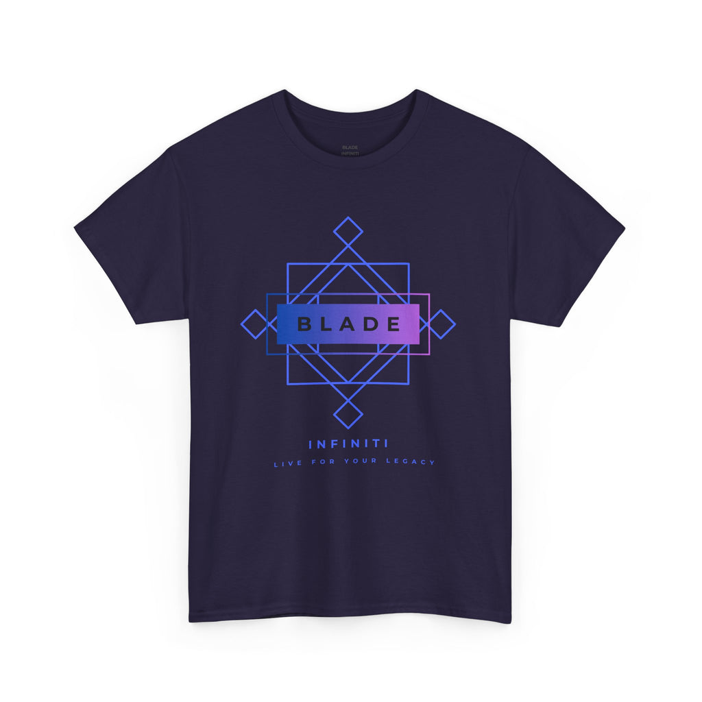 Geometric Infiniti Blue/Purple Ombre T-Shirt