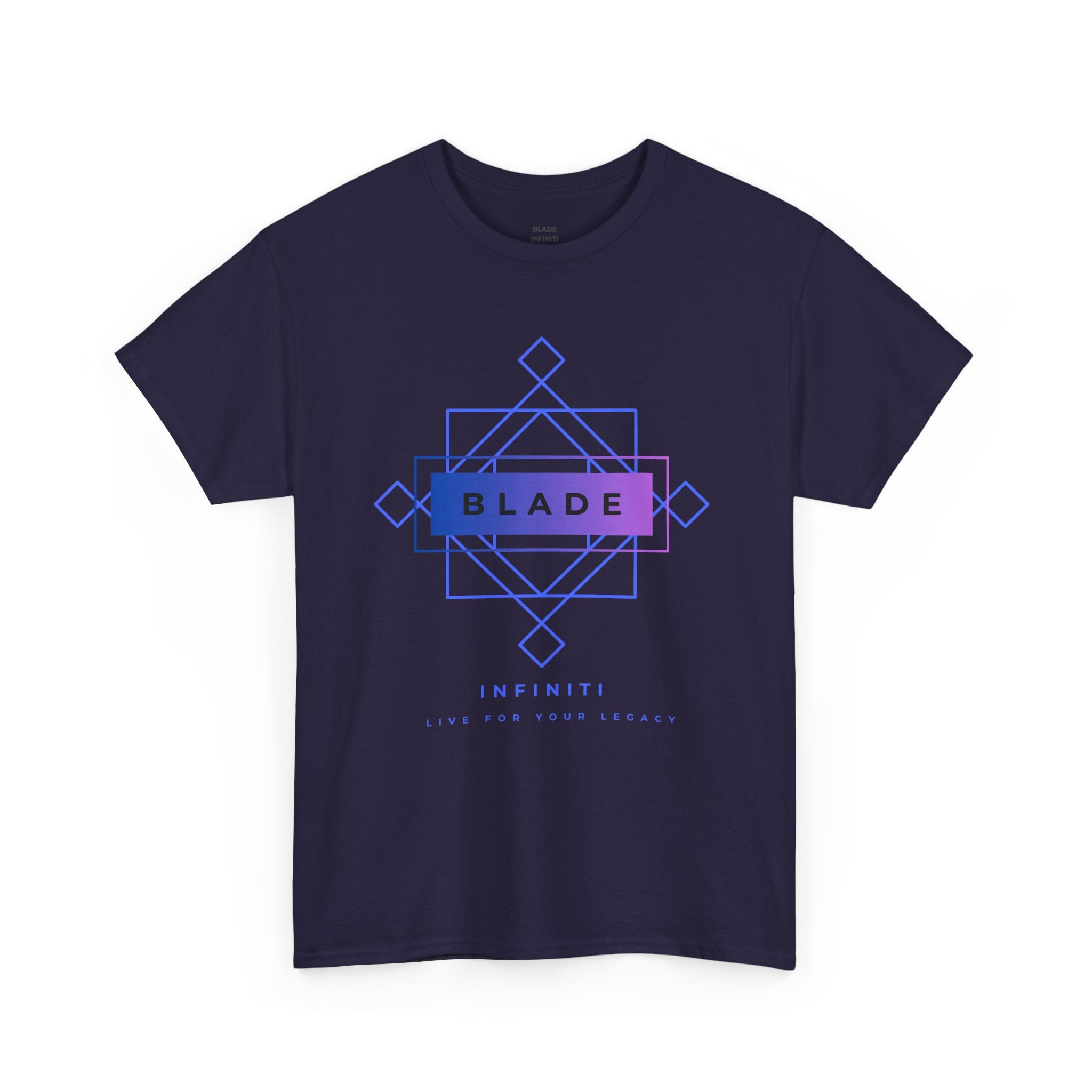 Geometric Infiniti Blue/Purple Ombre T-Shirt