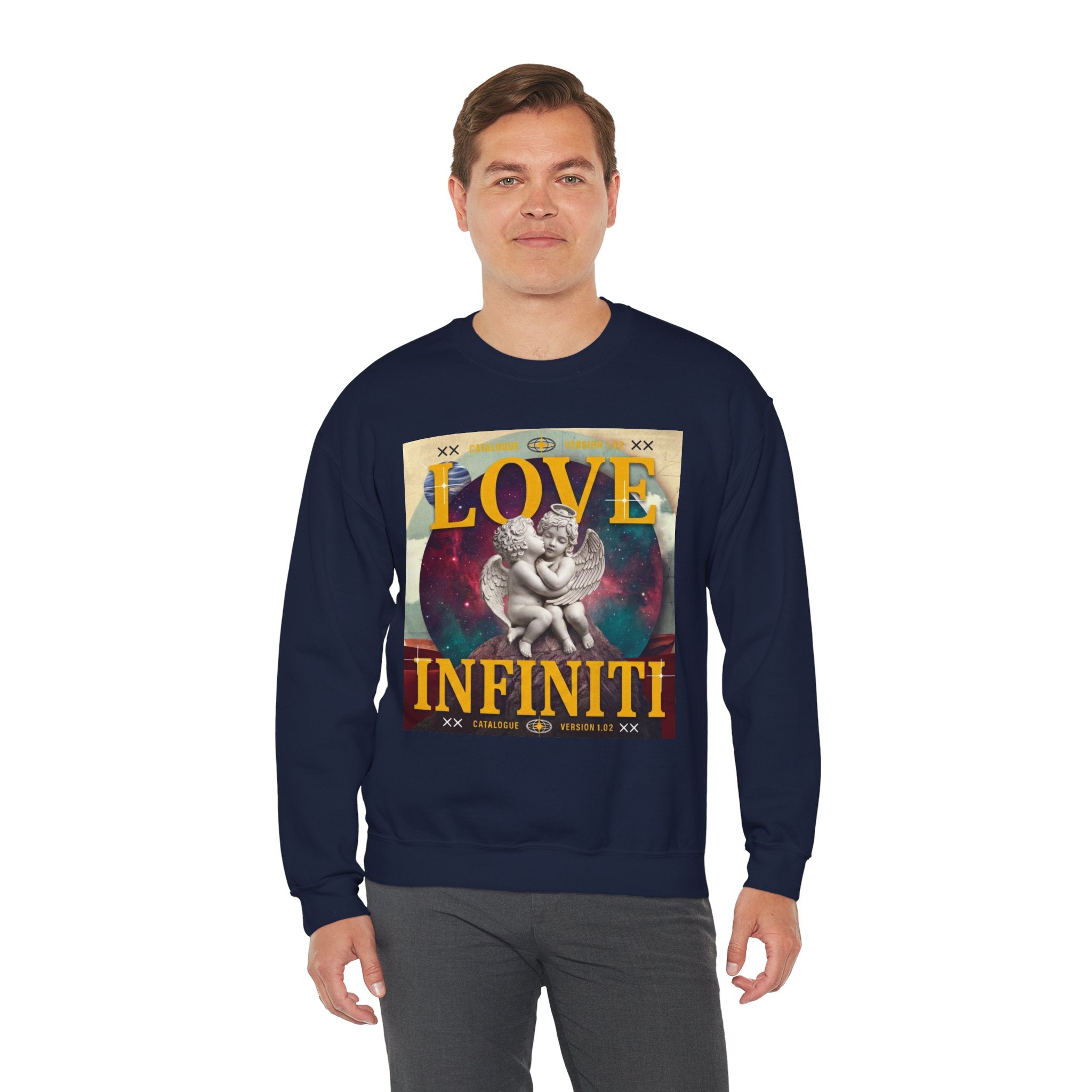 Celestial Love, Infiniti Unisex Crewneck Sweater