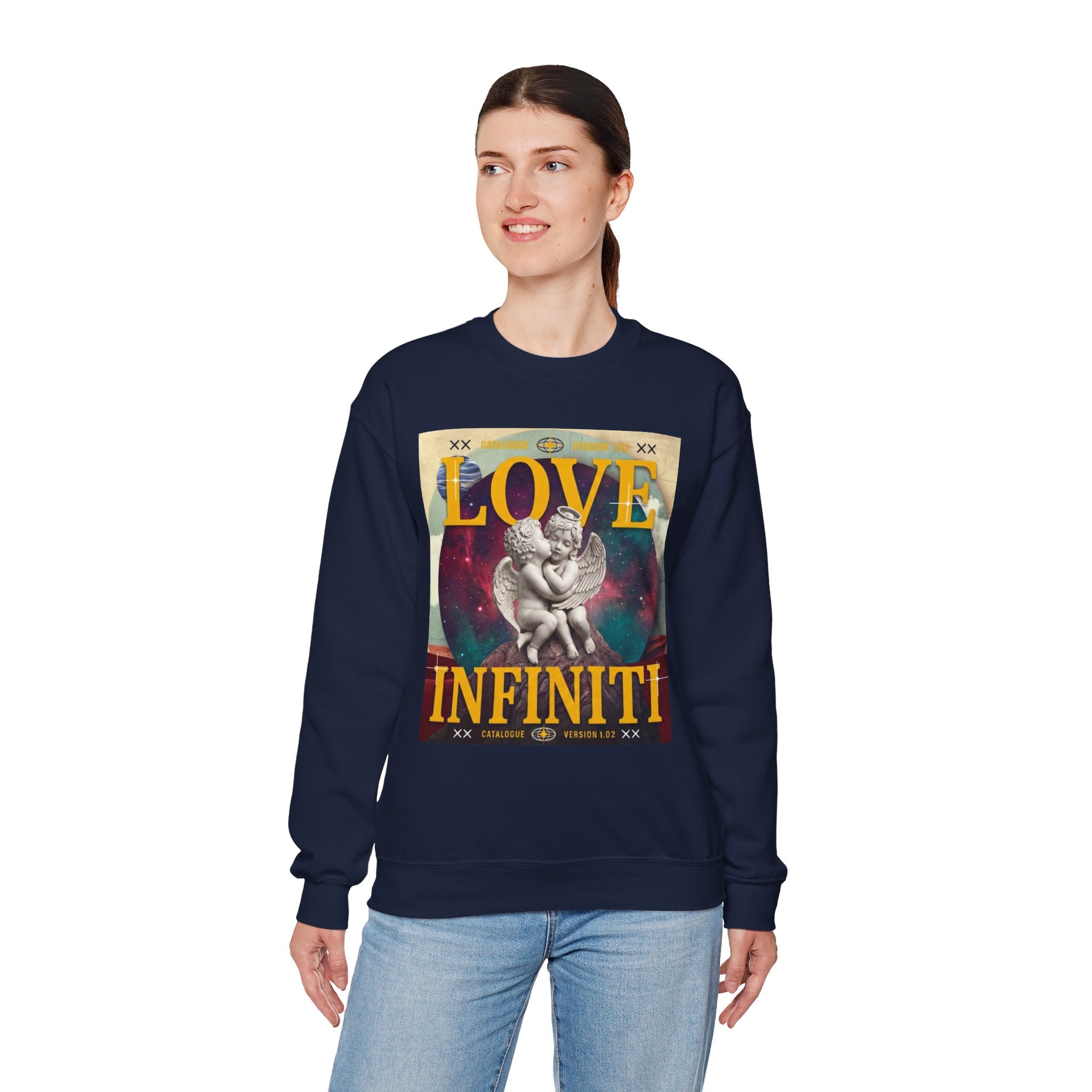 Celestial Love, Infiniti Unisex Crewneck Sweater