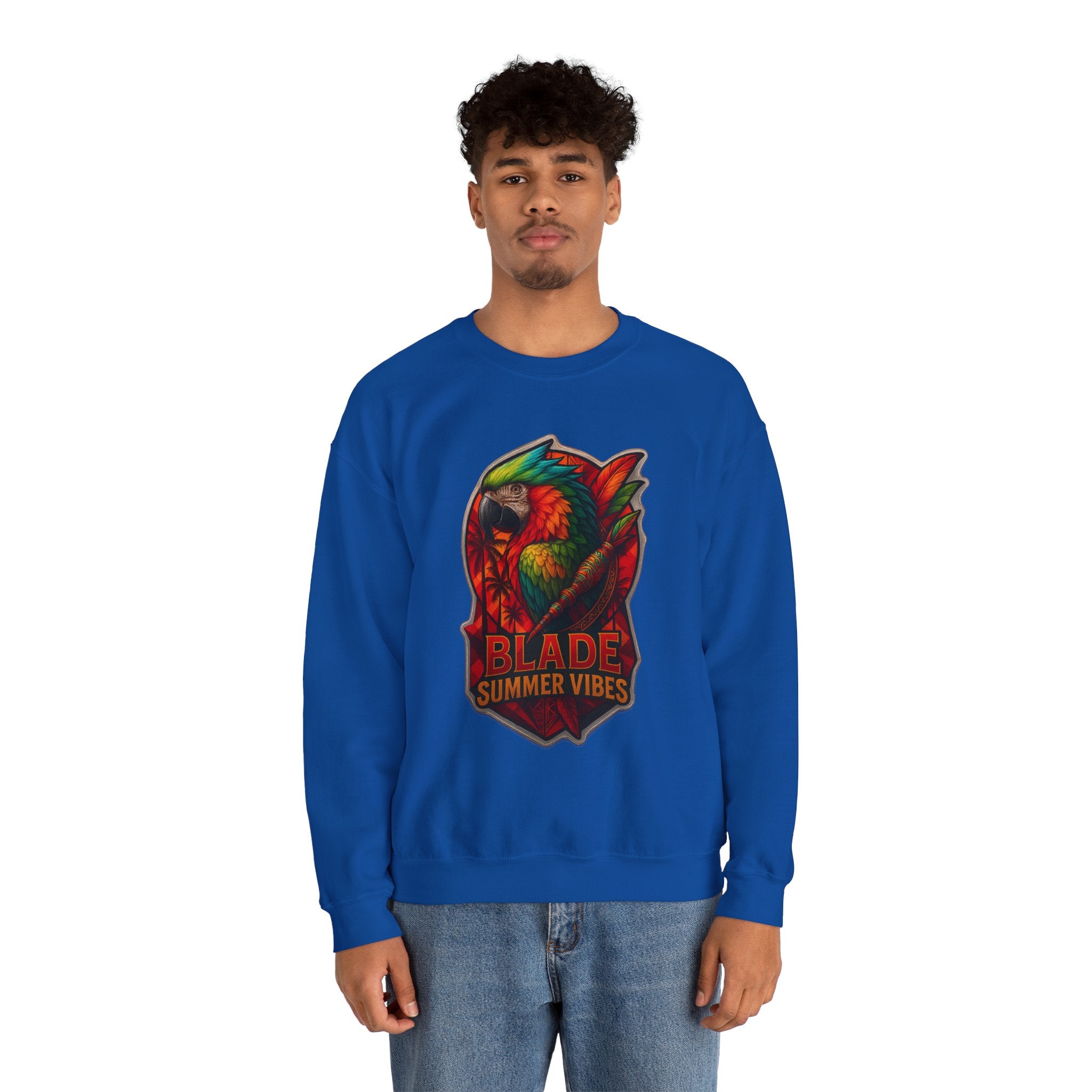 Aztec Parrot Unisex Crewneck Sweater