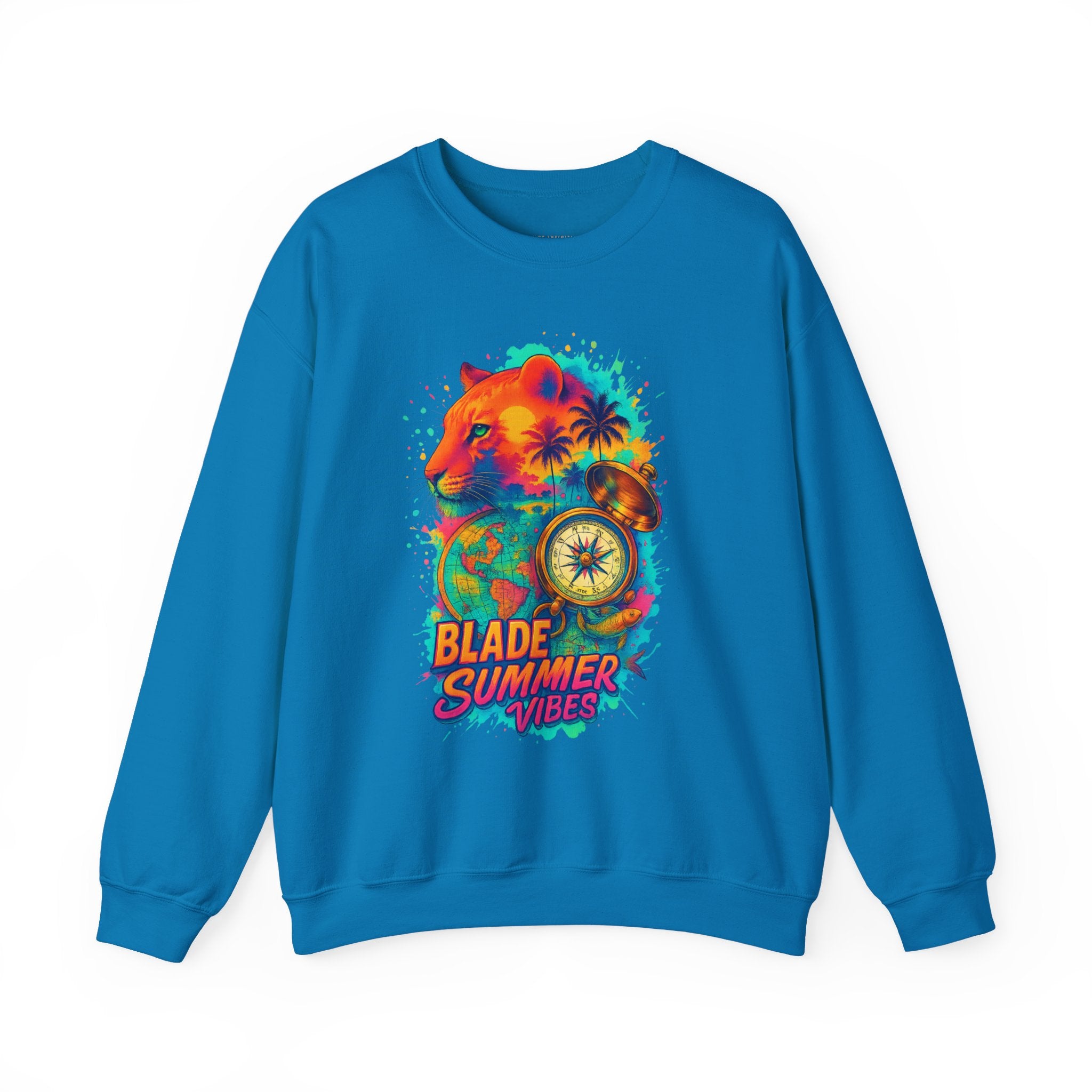 Primal Palms V1 Lion Unisex Crewneck Sweater
