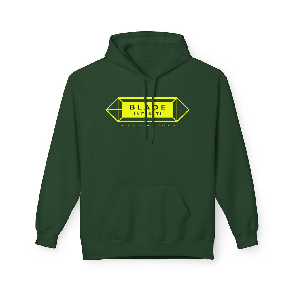 Geometric Infiniti Neon Green Hoodie