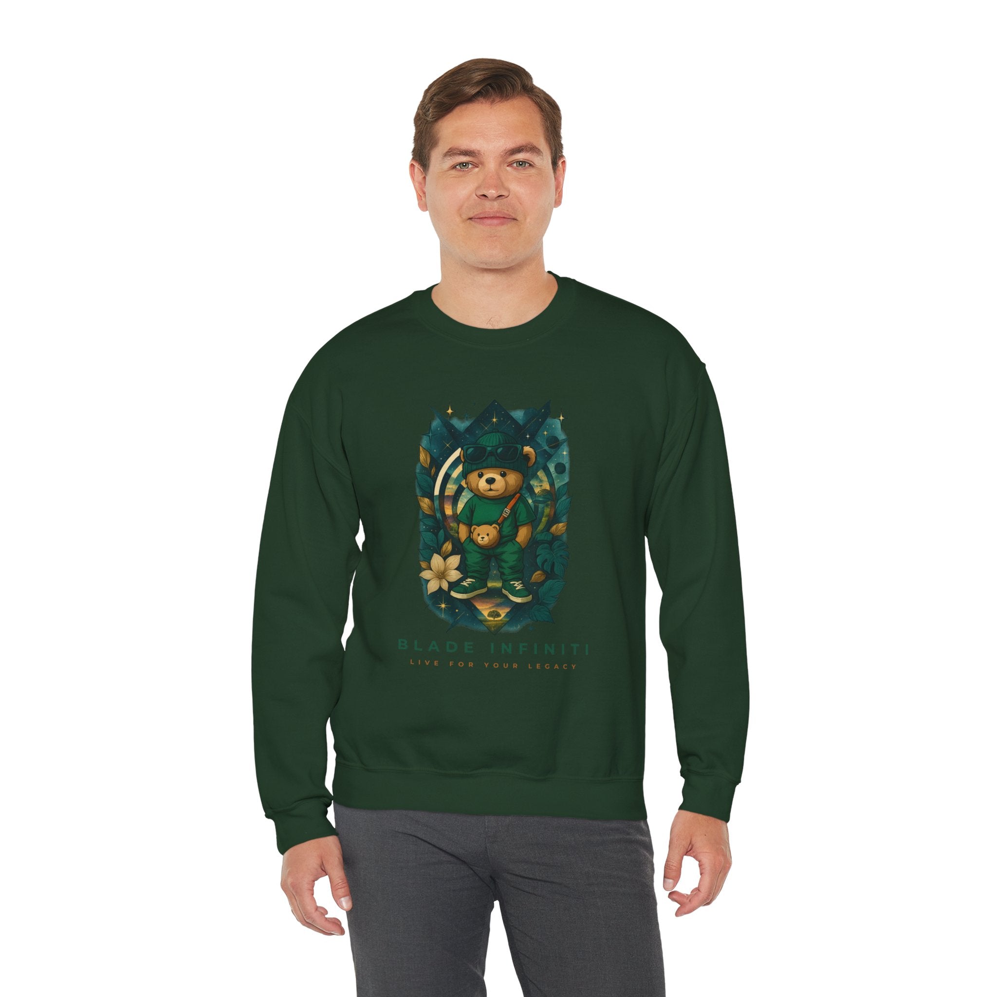 Galactic Teddy Bear V1 Unisex Crewneck Sweater