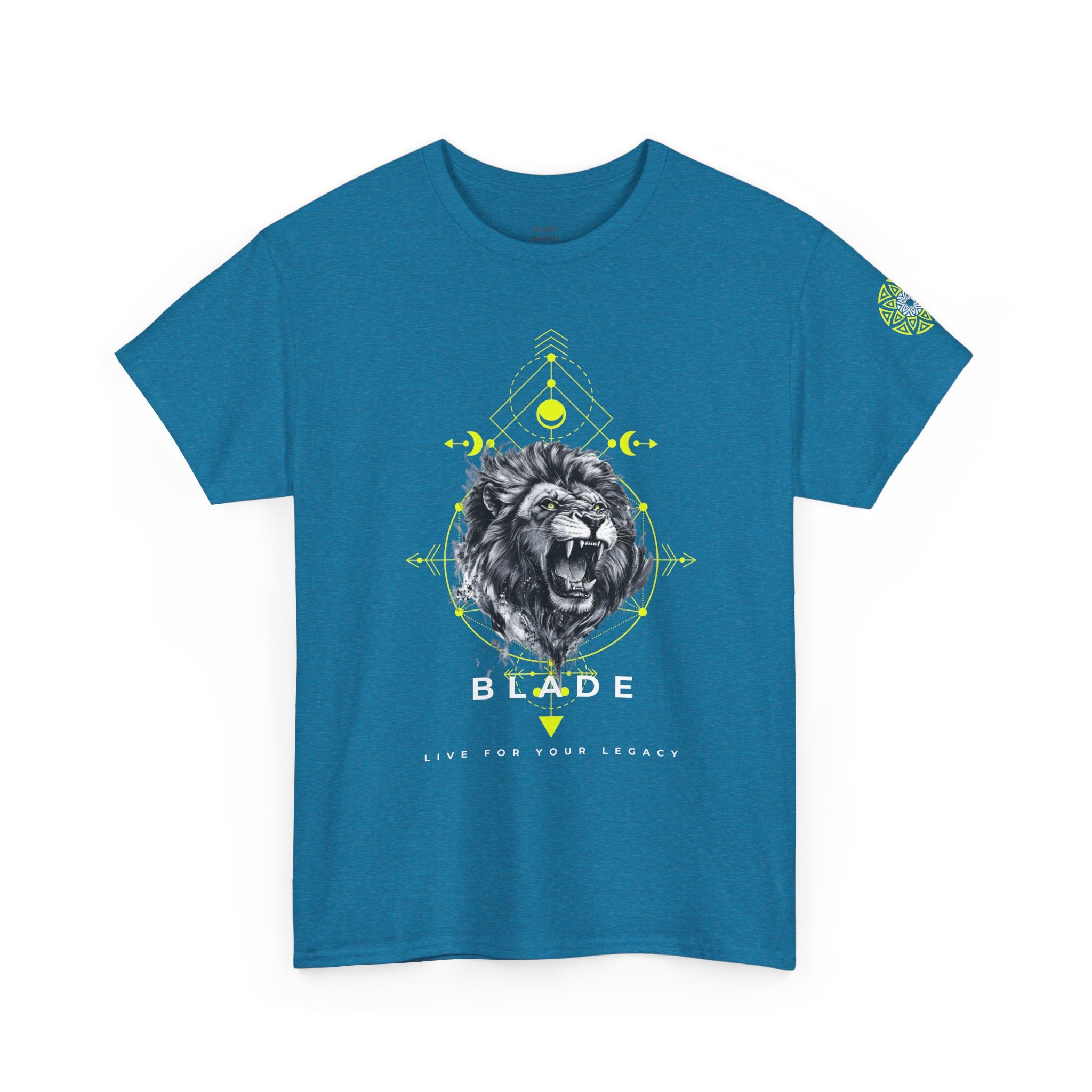 Geometric King White TX Lion T-Shirt