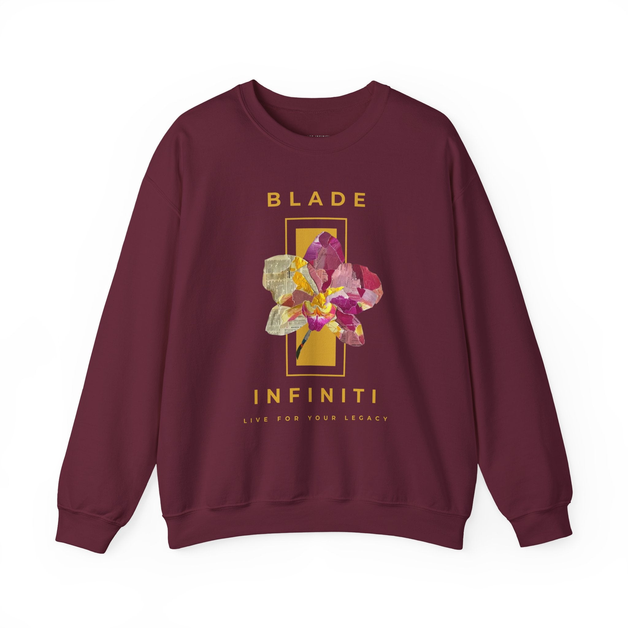 Essence of Infiniti Yellow Floral Unisex Crewneck Sweater
