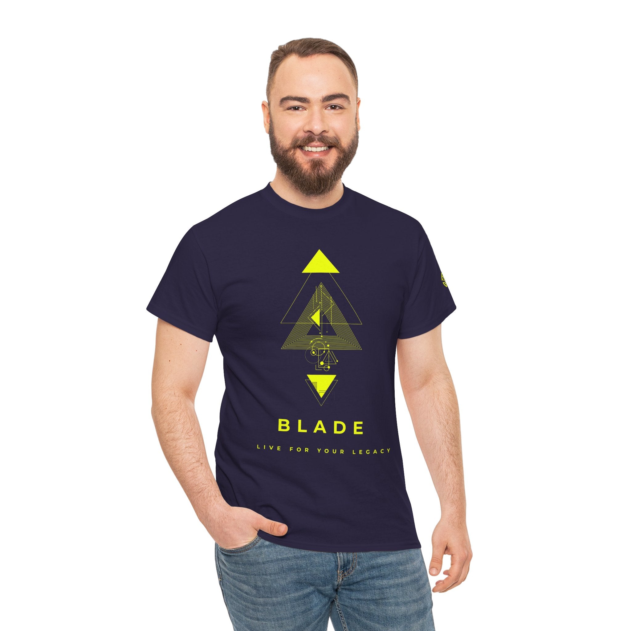Geometric Odyssey Neon Green TX T-Shirt