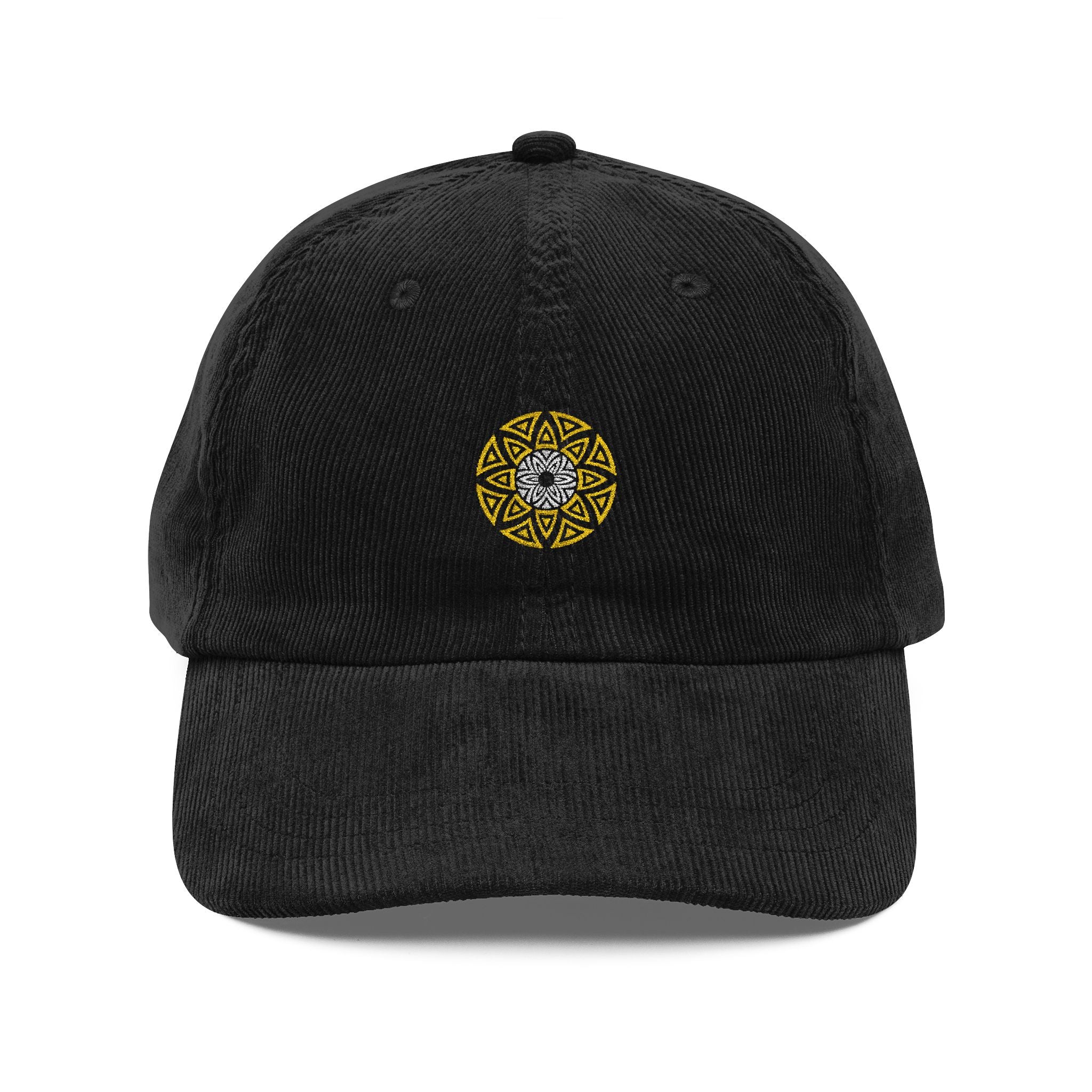 Logo Vintage Corduroy Hat/Cap Embroidery