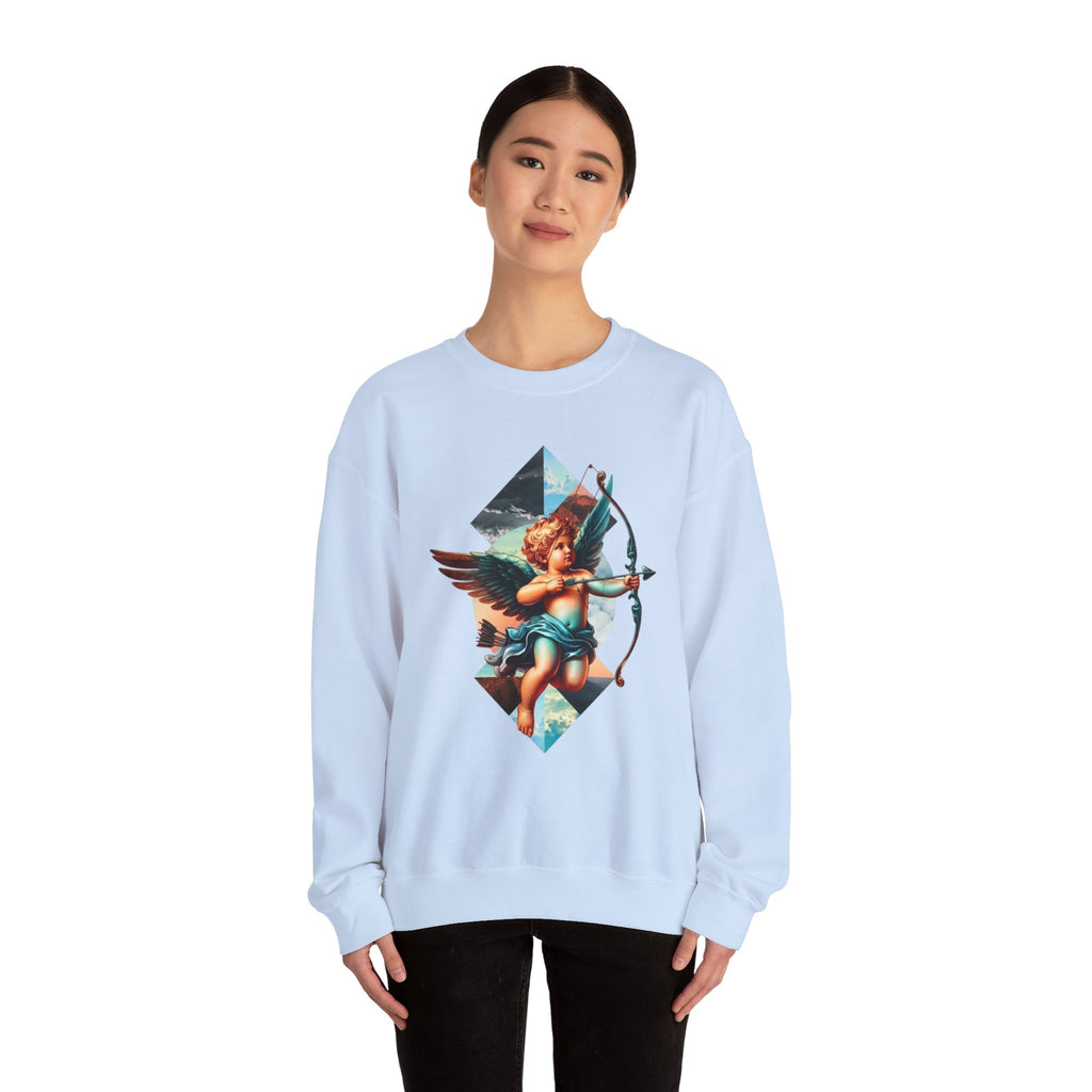 Cupid's Bow Blue + Arrow - Love, Infiniti Unisex Crewneck Sweater