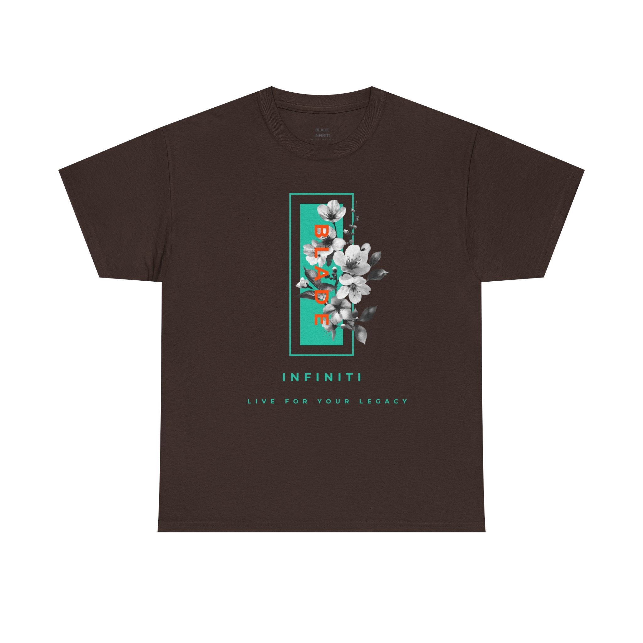 Bloom Bae Teal/Orange Floral T-Shirt
