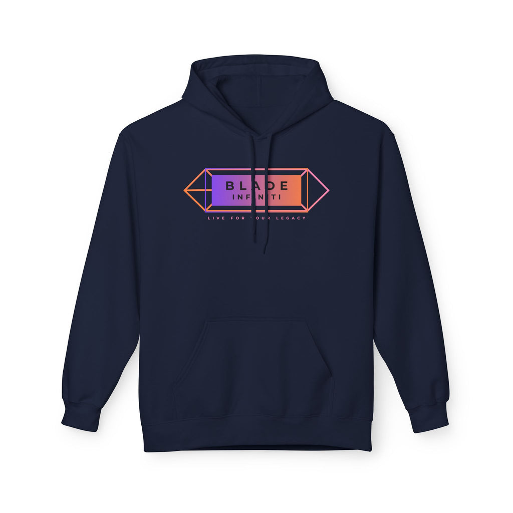 Geometric Infiniti Purple/Pink/Orange Ombre Hoodie