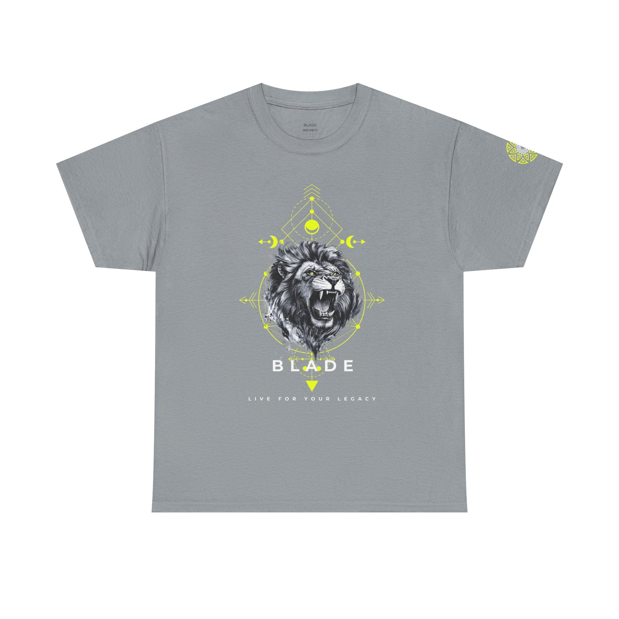 Geometric King White TX Lion T-Shirt
