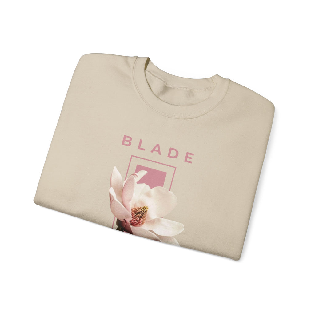 Essence of Infiniti Pink/Cream Floral Crewneck Sweater
