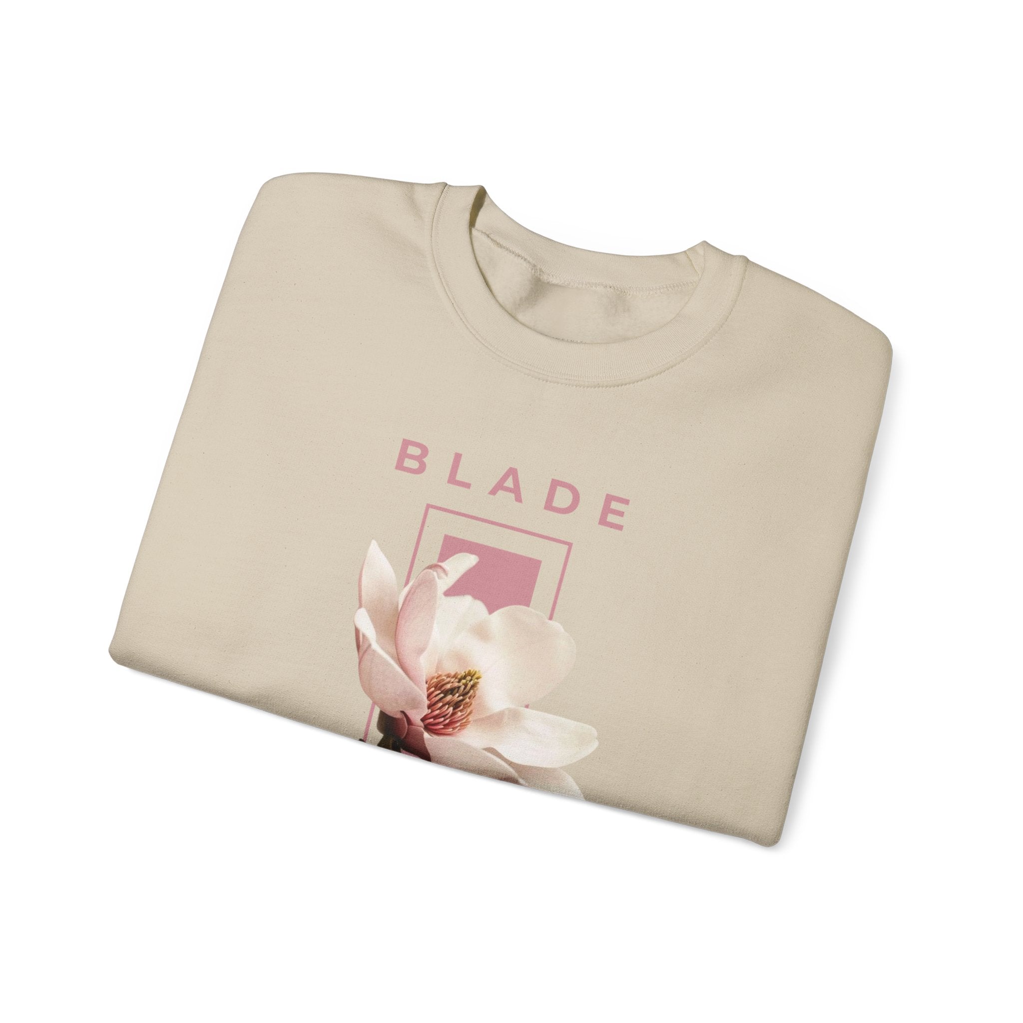 Essence of Infiniti Pink/Cream Floral Crewneck Sweater