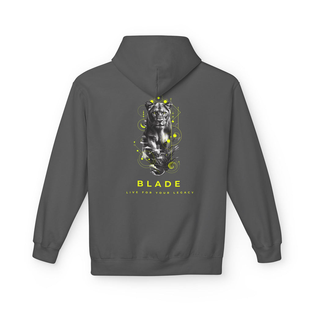 Geometric Reign Neon Green TX Panther Hoodie