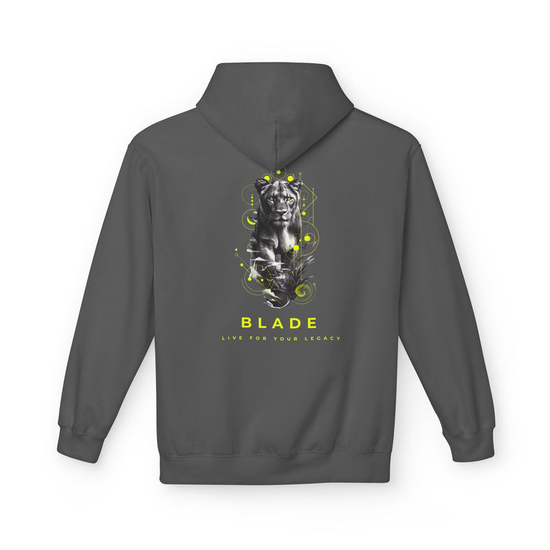 Geometric Reign Neon Green TX Panther Hoodie