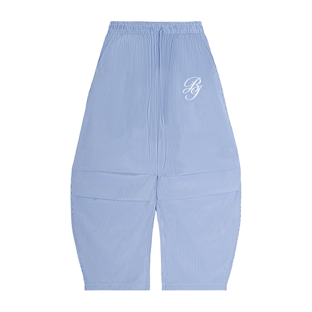 Equilibrium Vertical Stripe Drawstring Barrel Pants