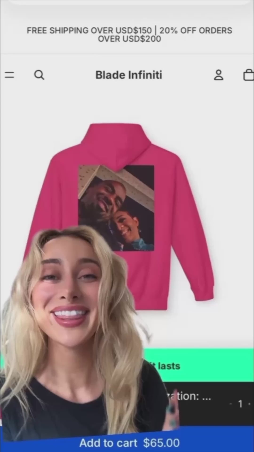 Mother's Day - Text + Image Personalization: Love, Infiniti Hoodie